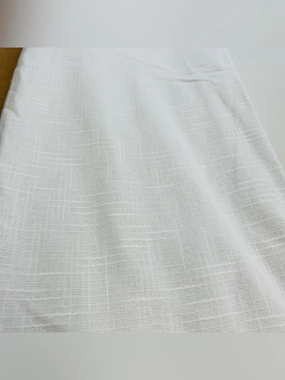 NWOT QUINCE Set Of 2 48x84 Cotton Slub Room Darkening Curtains White 0216
